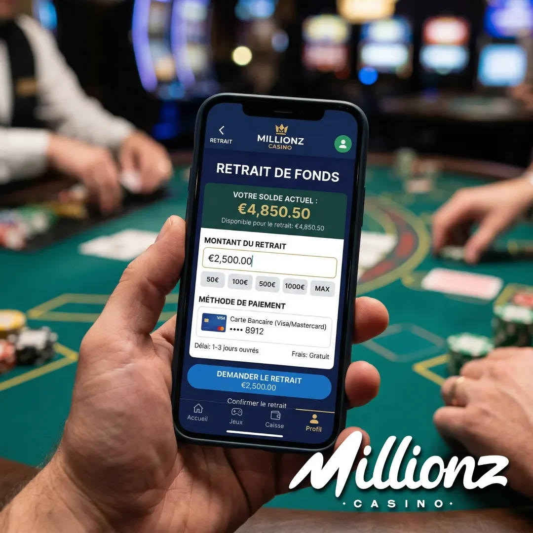 Millionz Casino retrait